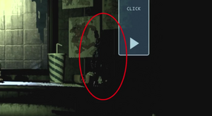 A Shadow Bonnie statue in Five Night's at Freddy's 3