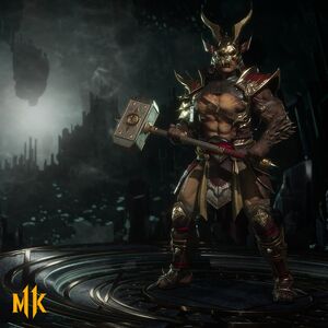 Shao Kahn in Mortal Kombat 11.