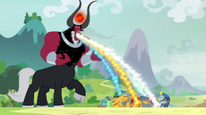 Tirek draining the Pillars of their magic S9E24