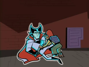 Tucker comes out and put the Specter Deflector on Vlad...