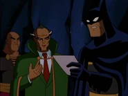 Ubu with his master informing Batman about both Robin and Talia's kidnapping