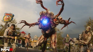 Zombies alongside a Mimic in the zombie mode for Call of Duty: Modern Warfare III.