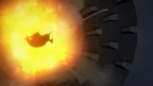 Hush falling to his Demise.