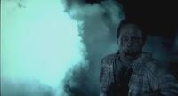 An Infected human attacking the Worsley Mansion in the first film