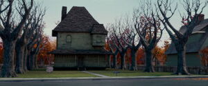 Constance appearing as a normal-looking house.