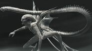 Concept art of the winged Offspring by Dane Hallett.