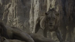 Scar walks next to his brother's dead body and discovers that Simba is still alive