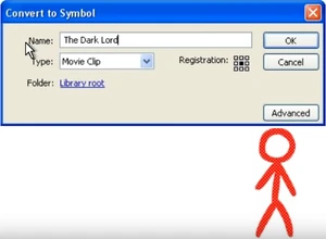 The Animator giving the Dark Lord his name.