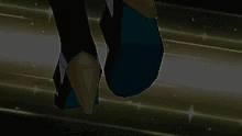 Lusamine's starting battle pose.