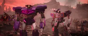 "Attention, High Guard. Prepare for battle. What is our first move?" - Shockwave and Soundwave prepare to rescue their comrades.