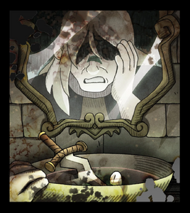 Emperor Belos cuts his ears to make himself look like a born witch.