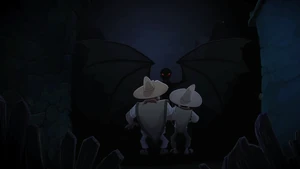 The Chupacabras surprising two bandits in official teaser.