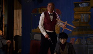 The Robber is revealed to be a puppet.