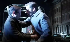 Edward's first murder, Officer Dougherty.