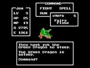 Green Dragon in original NES version