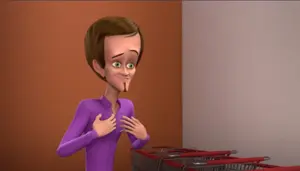 Megamind disguise as Michael Mynd.