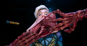 The Smile Entity tearing open Skye's mouth readying itself to possess her.