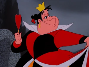 The Queen of Hearts' first appearance.