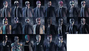 All Payday 2 Heisters.webp (551 KB) All 22 members of the Payday Gang