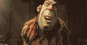 Snatcher annoyed by his three thugs.