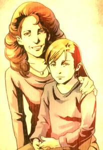 Bill Edward with his mother.