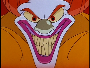 The Clown’s evil grin.