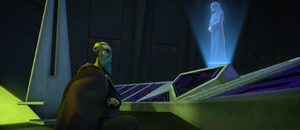 Dooku reports to his master his concerns of a malfunctioning clone.