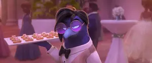 Doom disguised as a waitress during the wedding heist