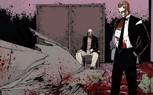 Wick admires the carnage he has done.