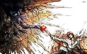 Light and Ryuk in the anime's first opening.