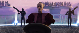 Palpatine on Naboo prior to the Festival of Light.