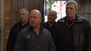 Phil Mitchell with his henchmen.