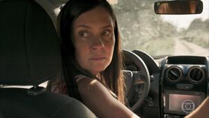 Thelma running over Rita.