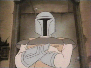 Boba Fett in Star Wars Droids Cartoon.