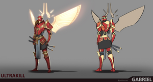 Concept art of Gabriel.