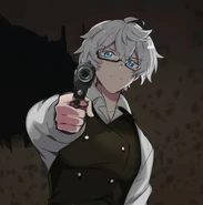 Kurt before shooting the protagonist.