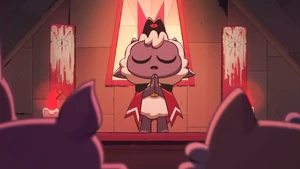 The Lamb giving a sermon.