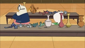 Doofus and Louie "blowing off steam"