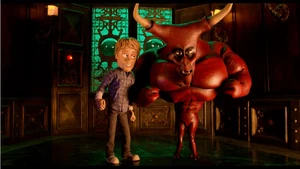 Curt-and-the-devil.jpg (42 KB) Curt with the Devil in the elevator.