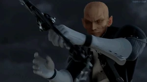 Xehanort wielding his Keyblade.