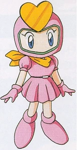 Pretty Bomber's design in Bomberman 2.