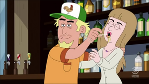 Super Rape drugging a woman.