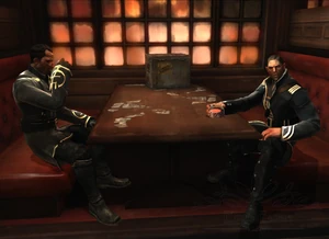 Havelock and Martin at the Hound Pit's Pub