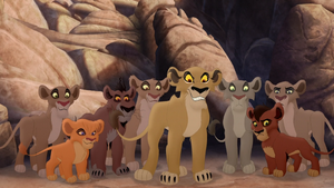 Zira with the rest of the outsiders