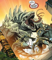 The reborn Skull Devil in Justice League vs. Godzilla vs. Kong.
