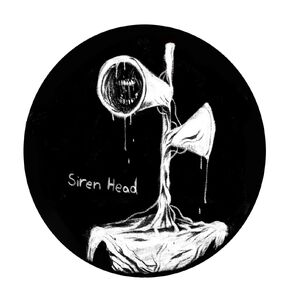 A official badge concept of Siren Head.