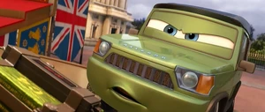 “KEEP AWAY, YOU IDIOT!” - Axlerod’s villainous breakdown as he angrily orders Mater to keep away.