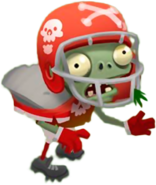 Football Zombies in Plants vs. Zombies Adventures.