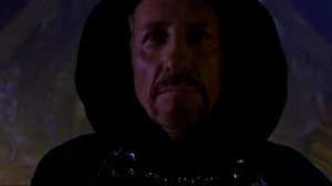 In Mortal Kombat: Annihilation, the Elder God Shinnok is disgusted and displeased when Shao Kahn let Raiden and his warriors escape.