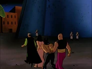 Ubu taking Batman away